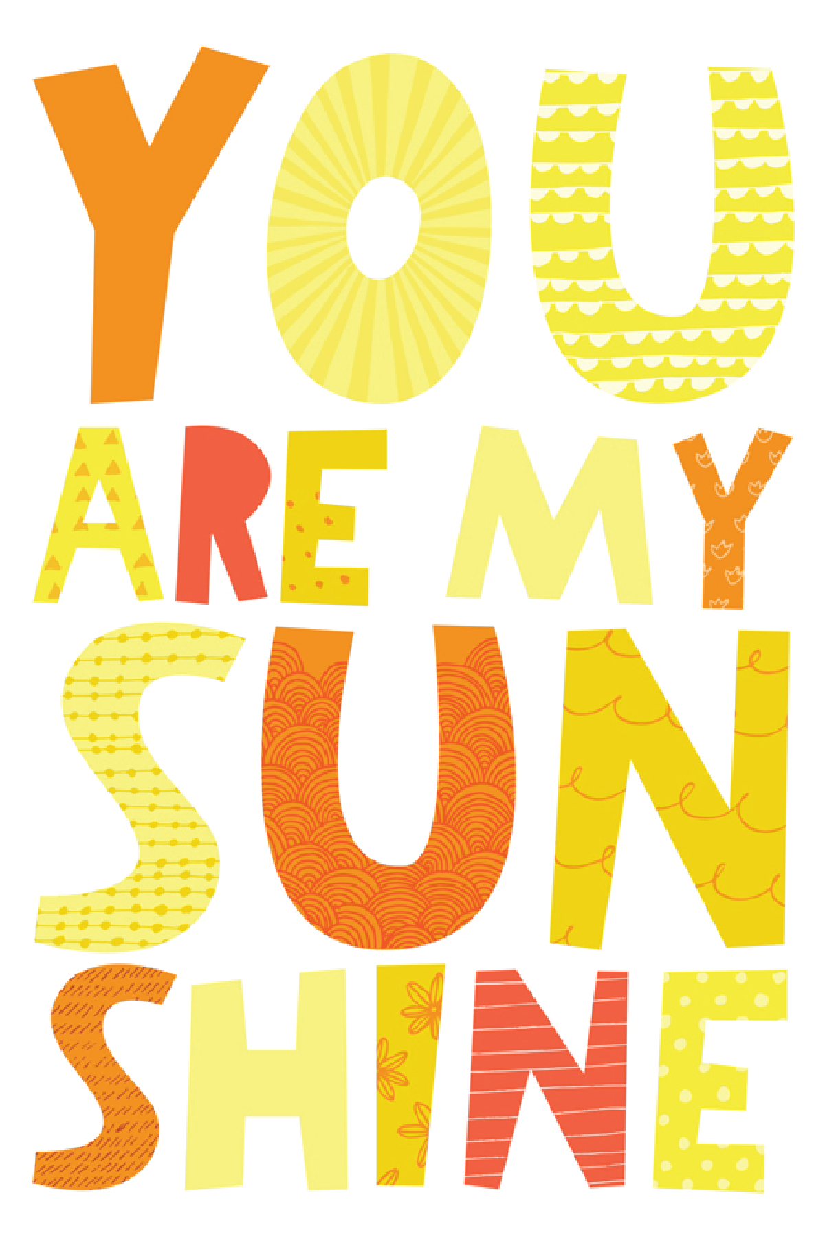 You Are My Sunshine Free Printable Art Print Artofit
