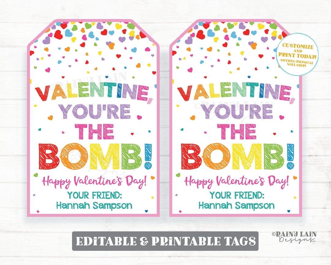 You'Re The Bomb Valentine Free Printable
