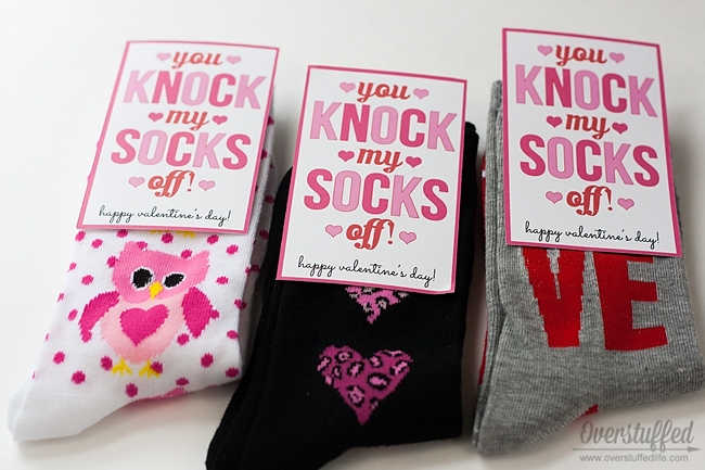 You Knock My Socks Off Valentine 39 s Day Printable Overstuffed Life